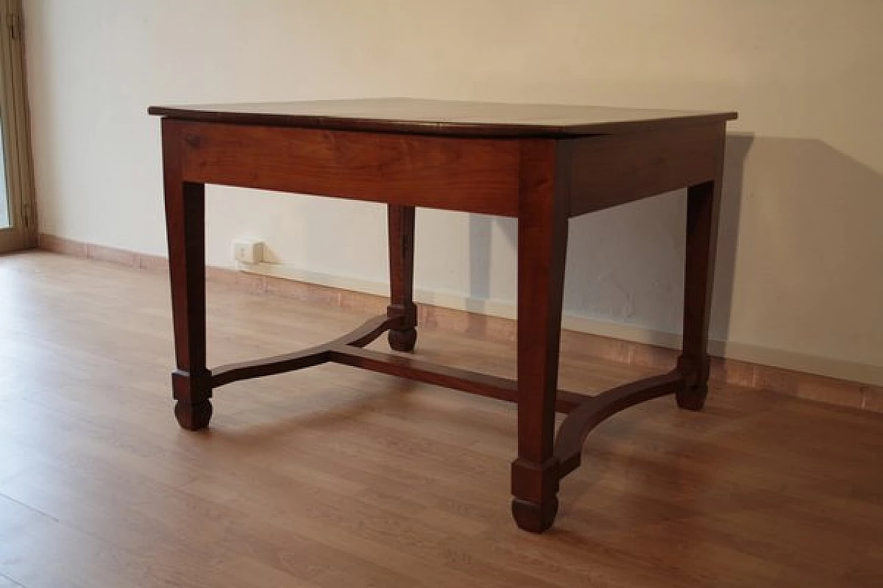 Liberty solid cherry wood extendable table, 1920s 10