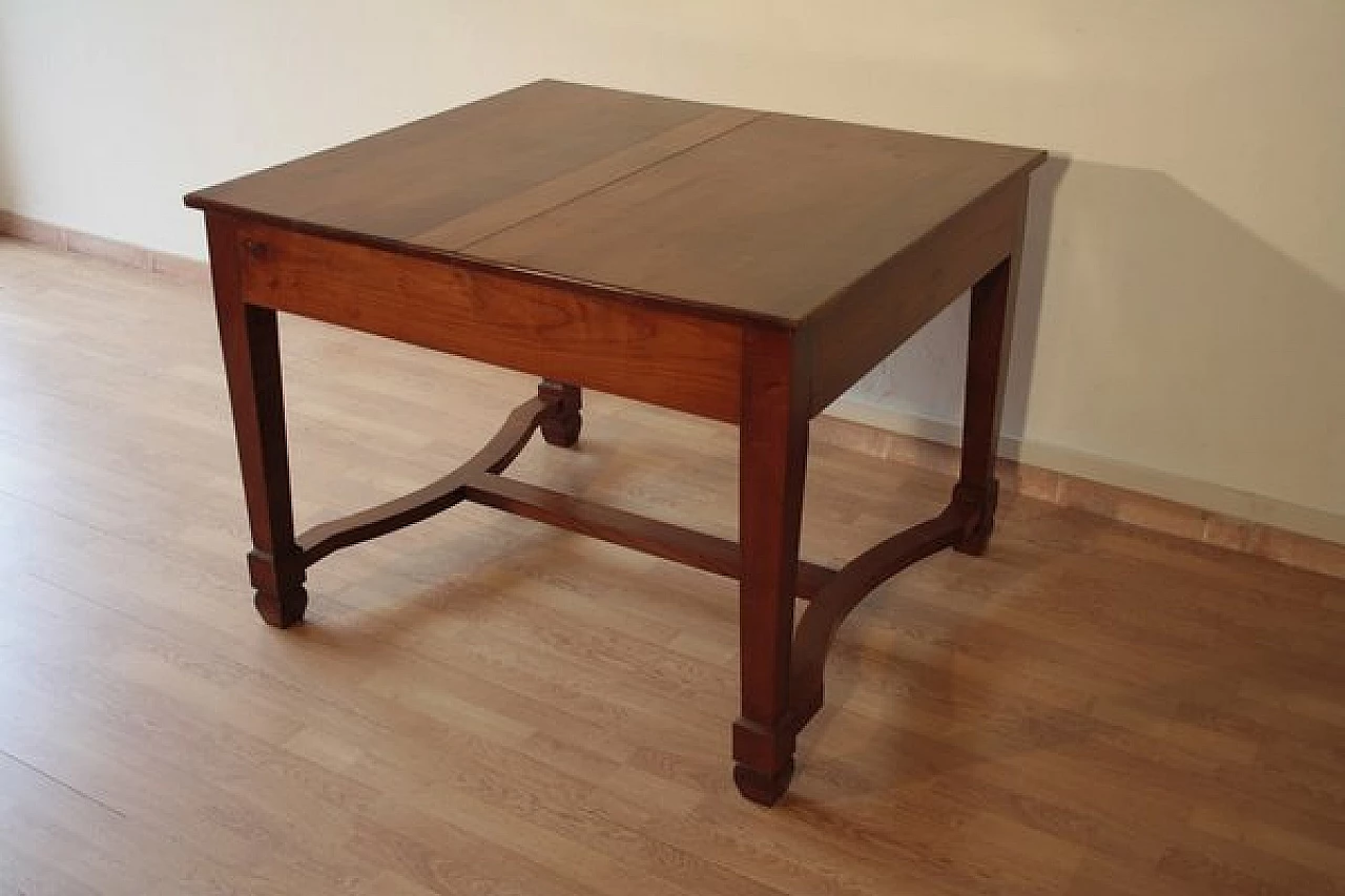 Liberty solid cherry wood extendable table, 1920s 11