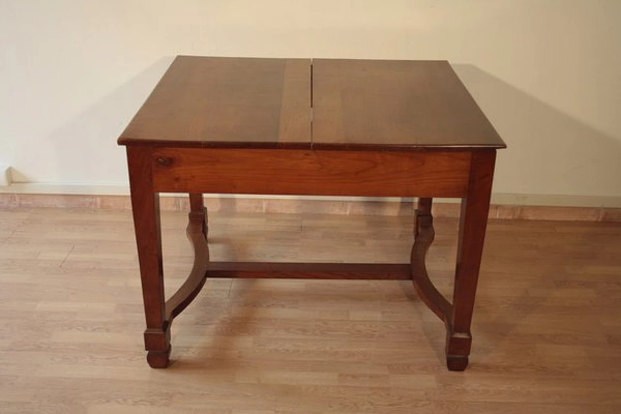 Liberty solid cherry wood extendable table, 1920s 14