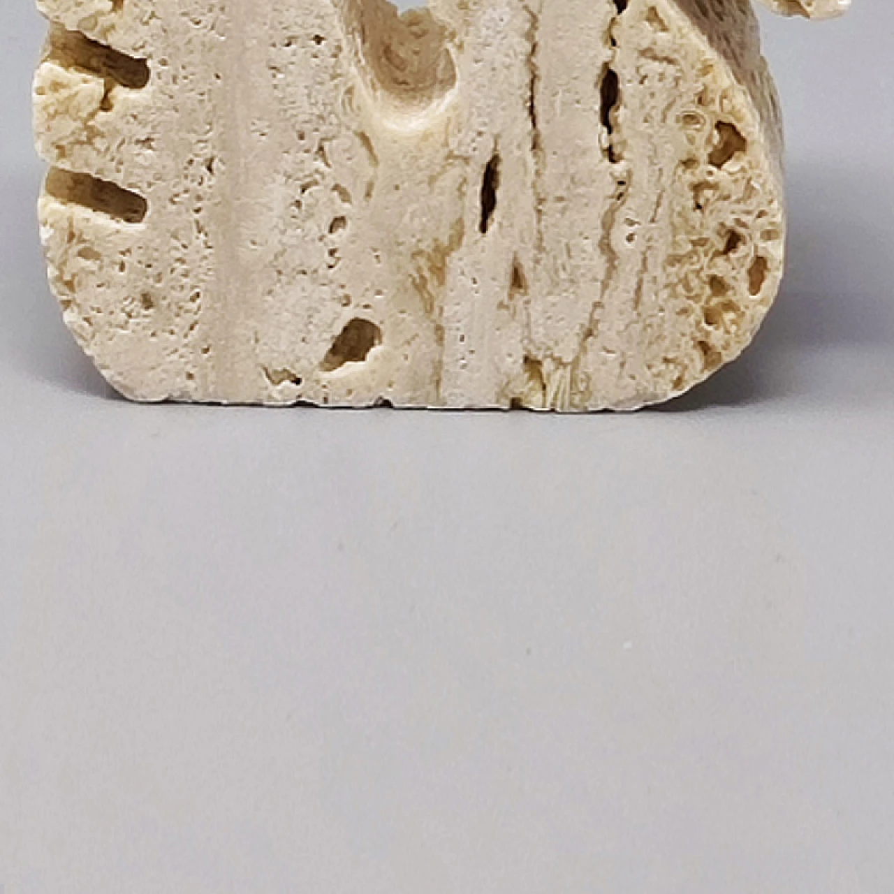 Travertine swan sculpture by Enzo Mari for F.lli Mannelli, 1970s 6