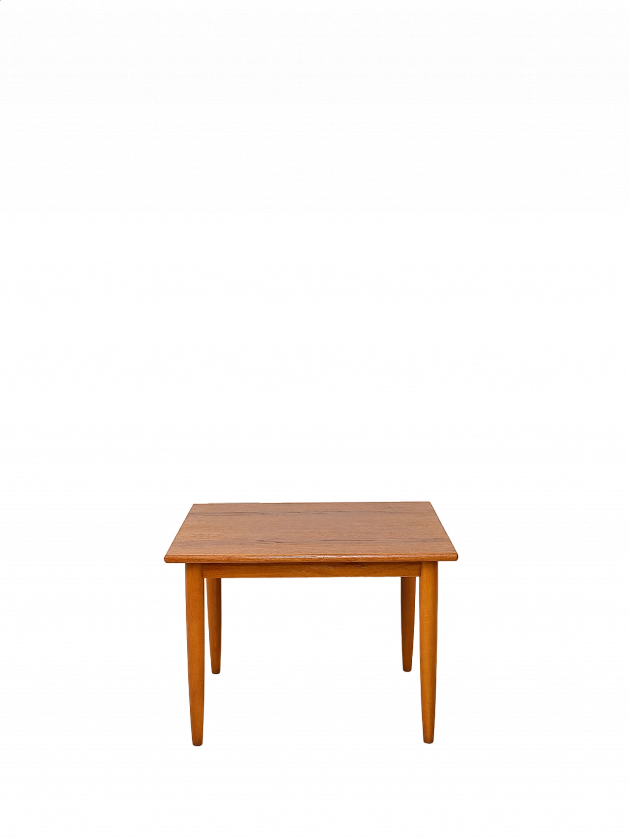 Scandinavian teak square coffee table, 1960s 8