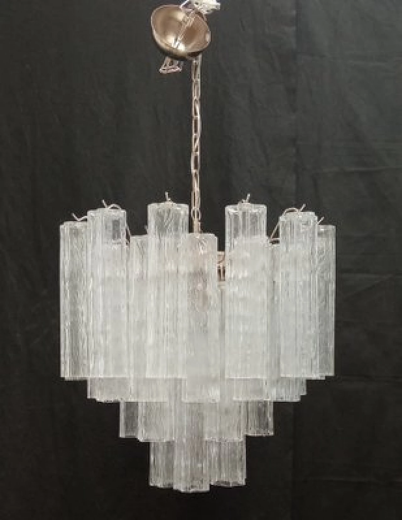 Storm Tubes Murano glass chandelier by JT Kalmar, 1970s 1