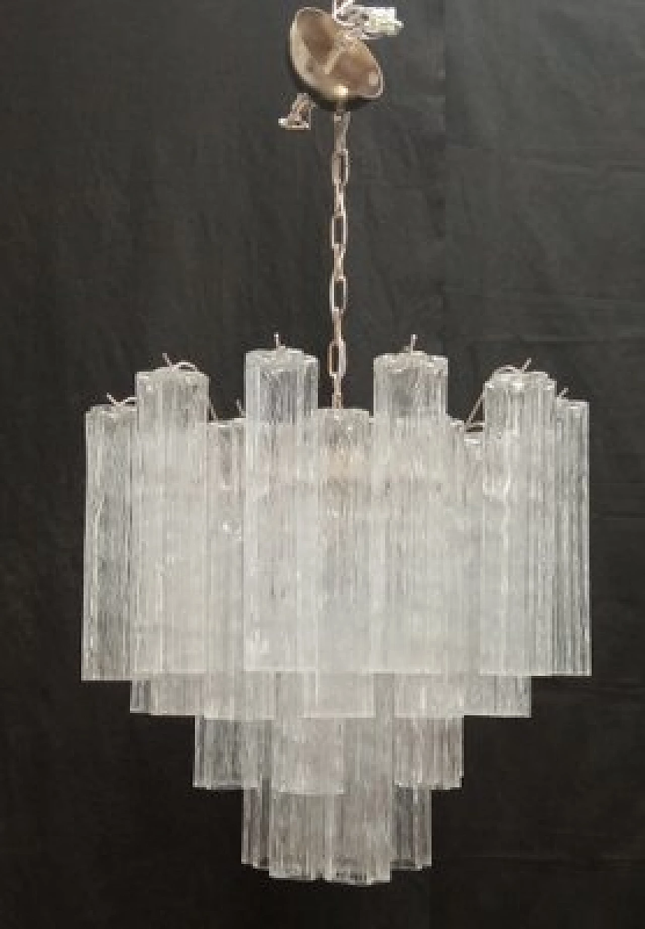 Storm Tubes Murano glass chandelier by JT Kalmar, 1970s 2