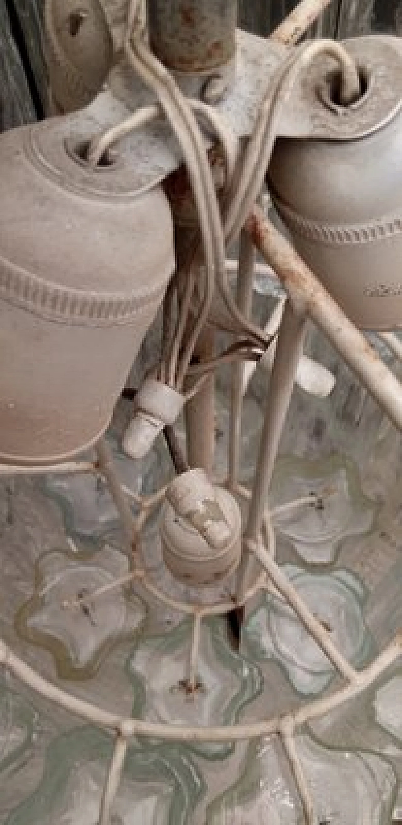 Lampadario con tubi in vetro di Murano a forma di stella, anni '60 9