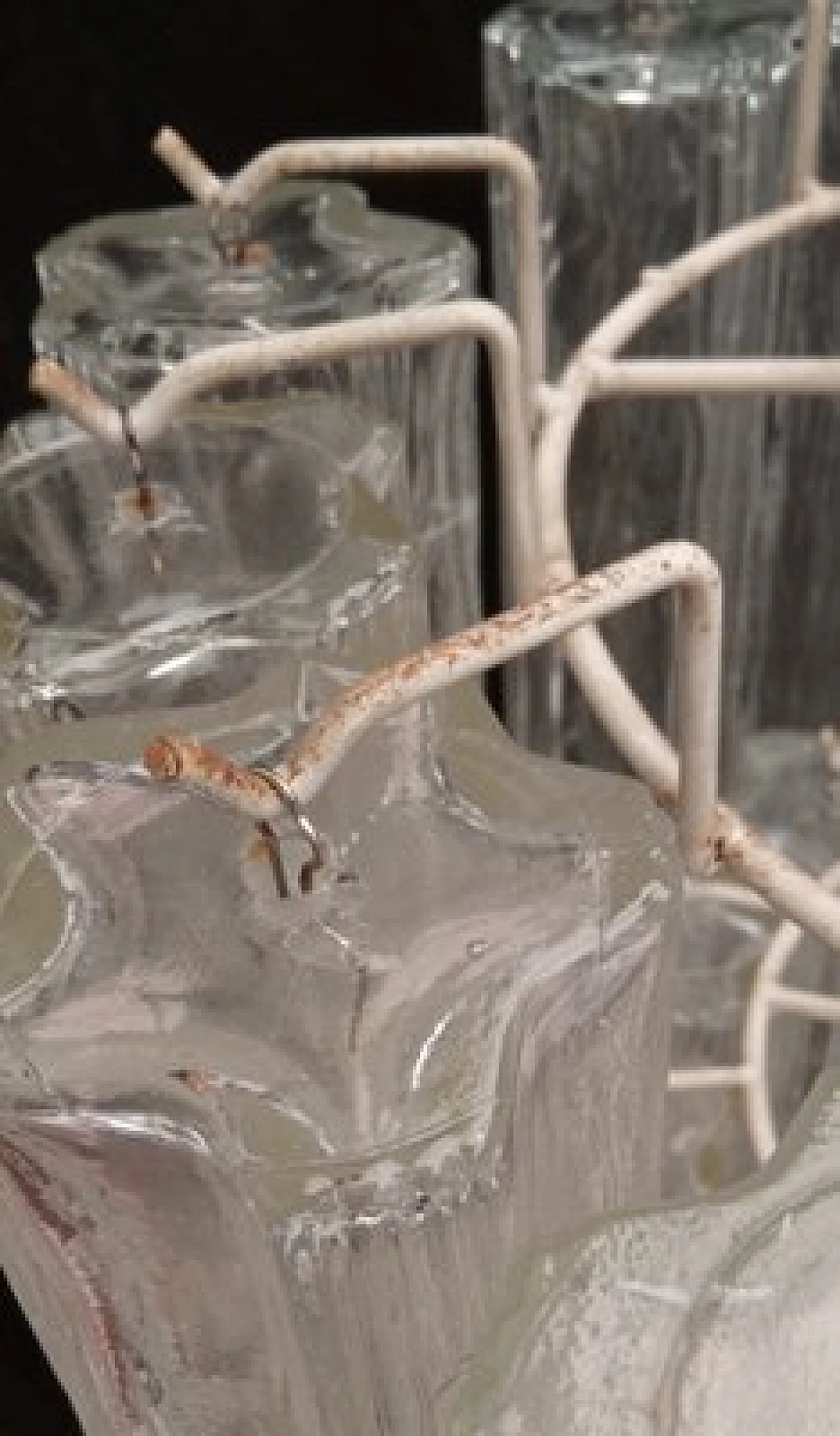 Lampadario con tubi in vetro di Murano a forma di stella, anni '60 10