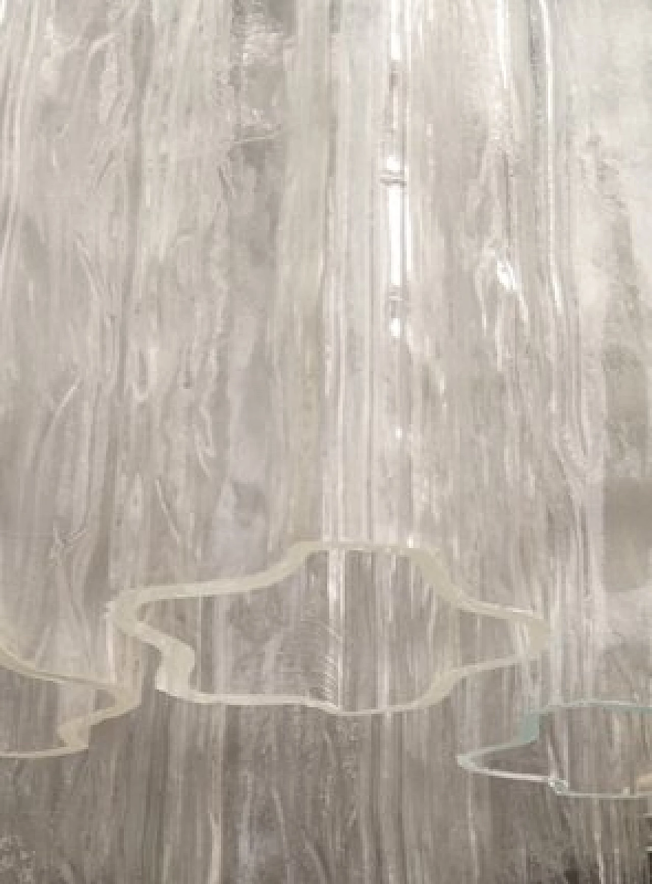 Lampadario con tubi in vetro di Murano a forma di stella, anni '60 11