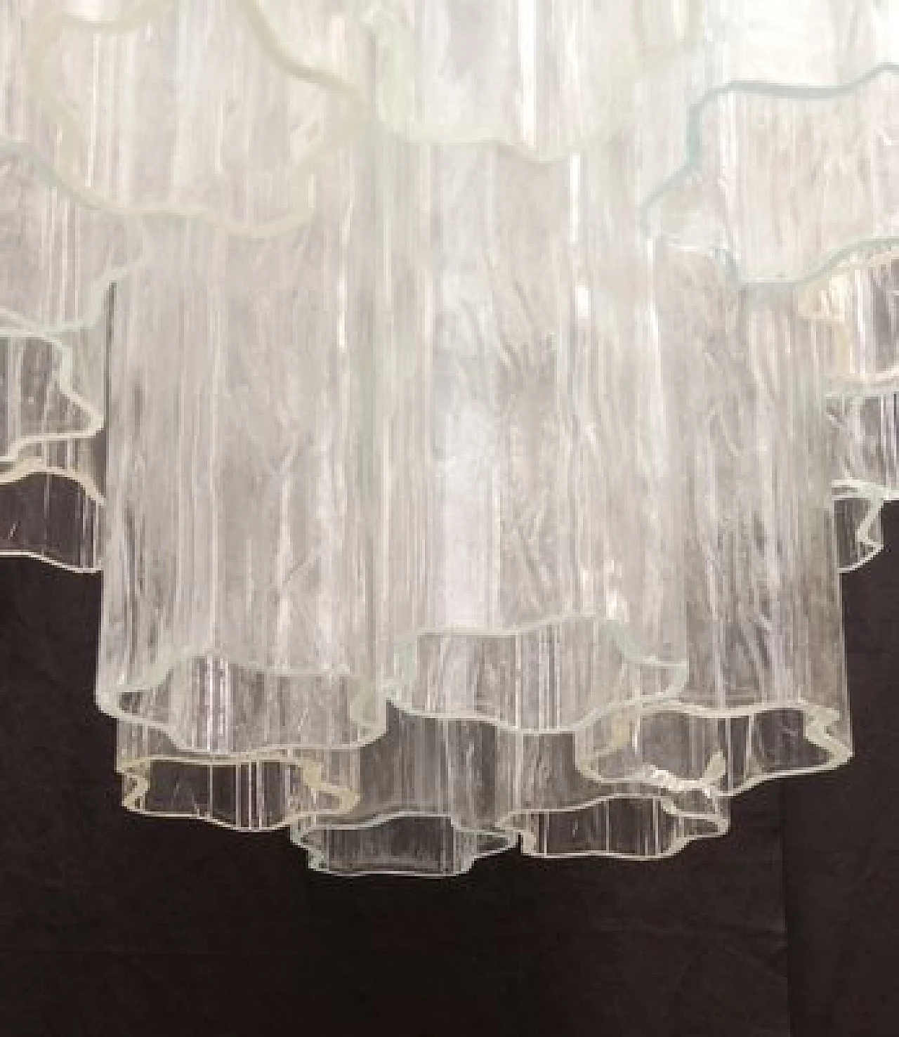 Lampadario con tubi in vetro di Murano a forma di stella, anni '60 12