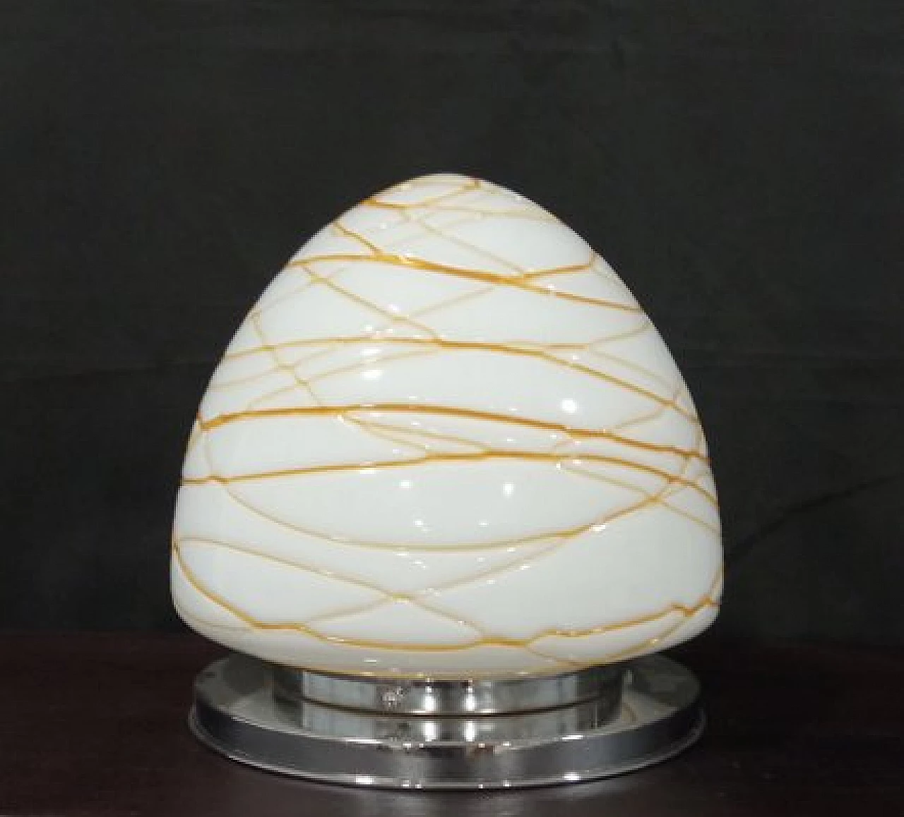 Hand-blown Murano glass table lamp, 1980s 1