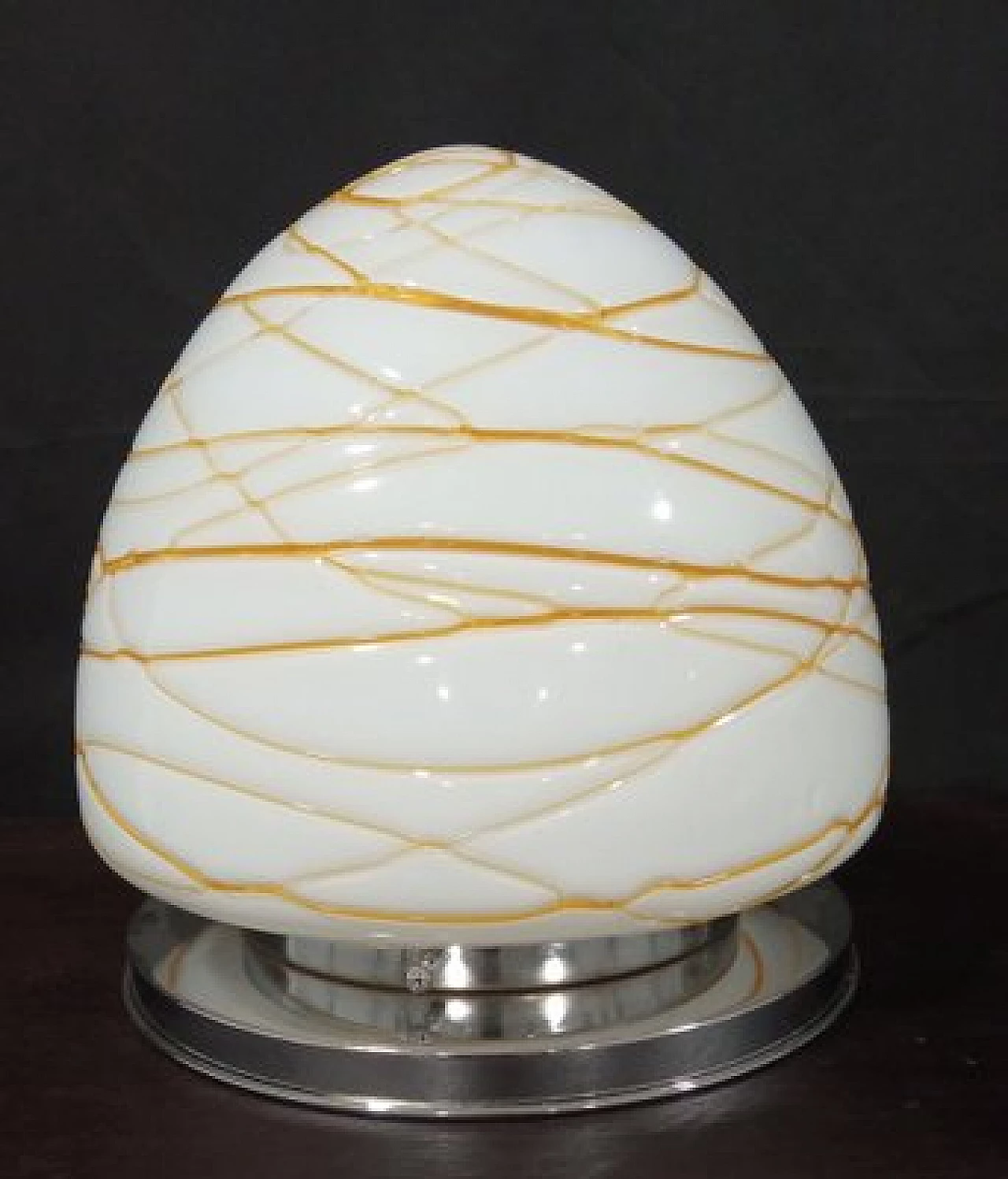 Hand-blown Murano glass table lamp, 1980s 2