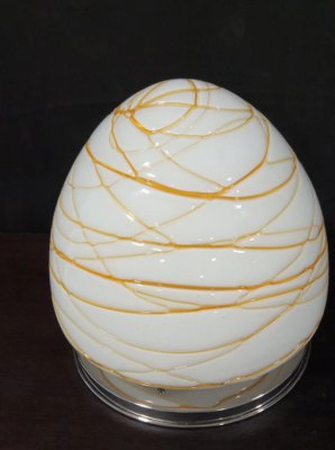 Hand-blown Murano glass table lamp, 1980s 5