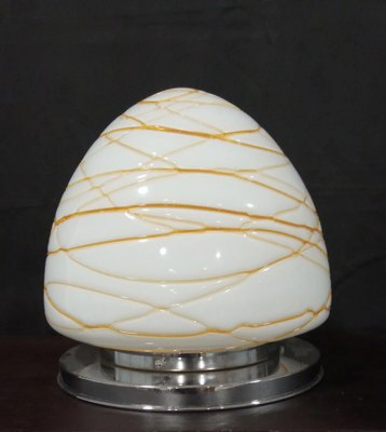 Hand-blown Murano glass table lamp, 1980s 6