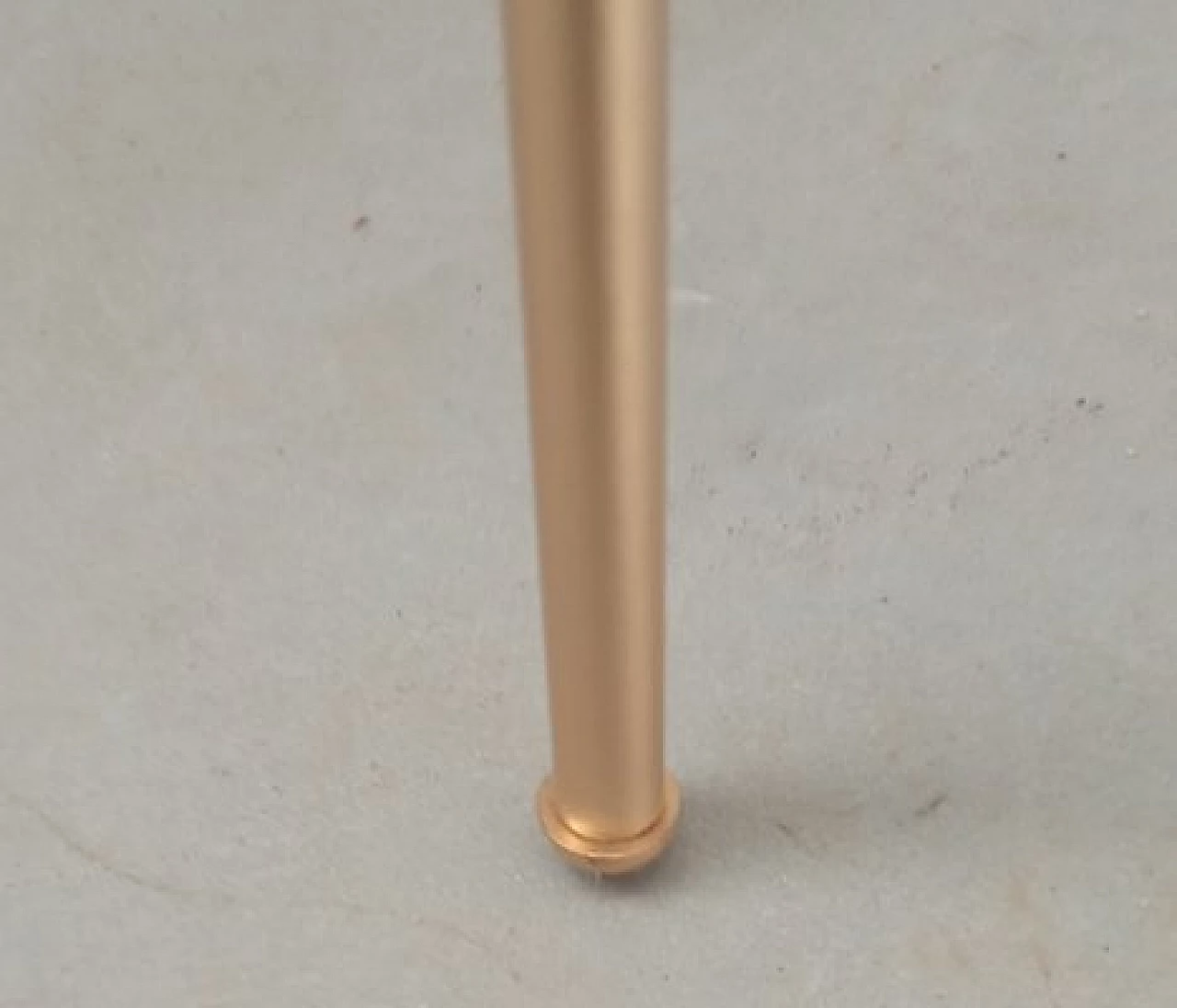 Lampada da terra in metallo dorato e vetro di Murano 8