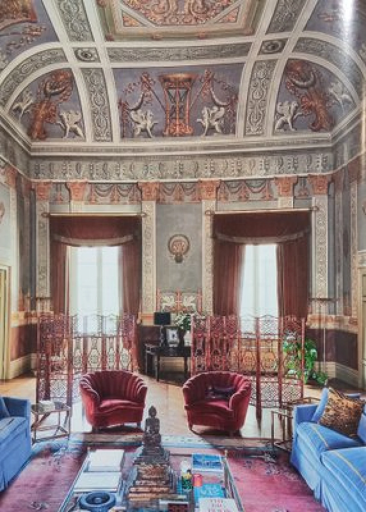 Lampada da terra in ottone lucido e vetro di Murano, anni '2000 7