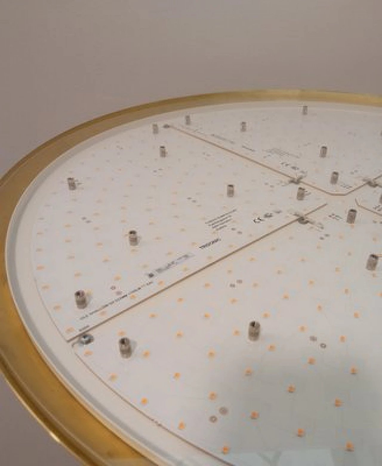 Lampada da terra in ottone lucido e vetro di Murano, anni '2000 11