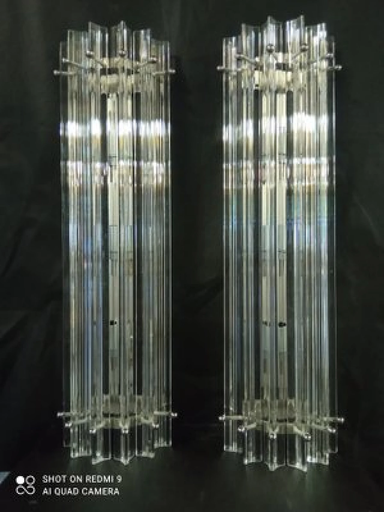 Pair of Murano glass wall lights, 1990s 6