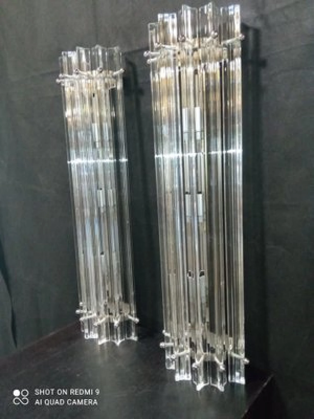Pair of Murano glass wall lights, 1990s 7