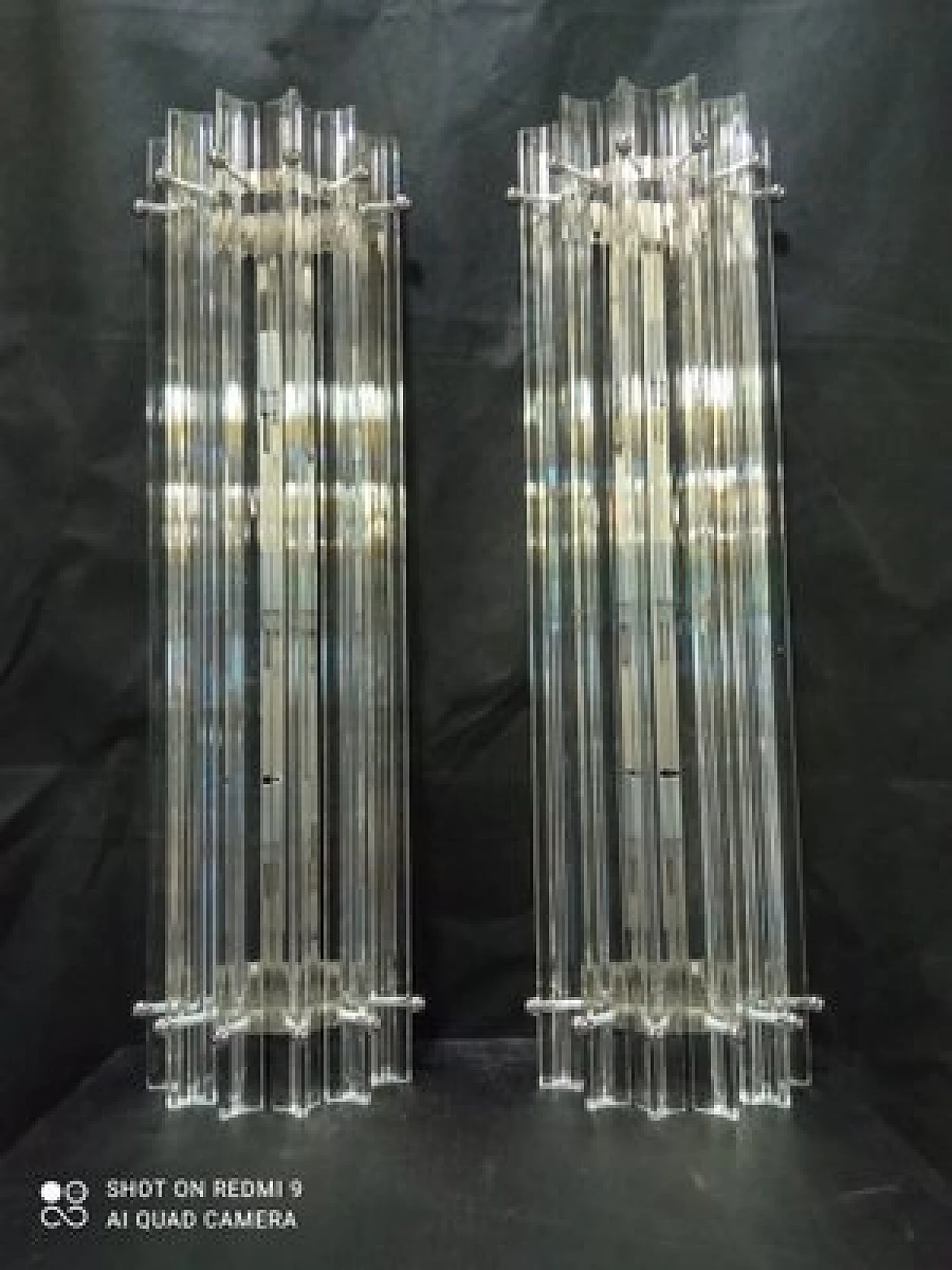 Pair of Murano glass wall lights, 1990s 8