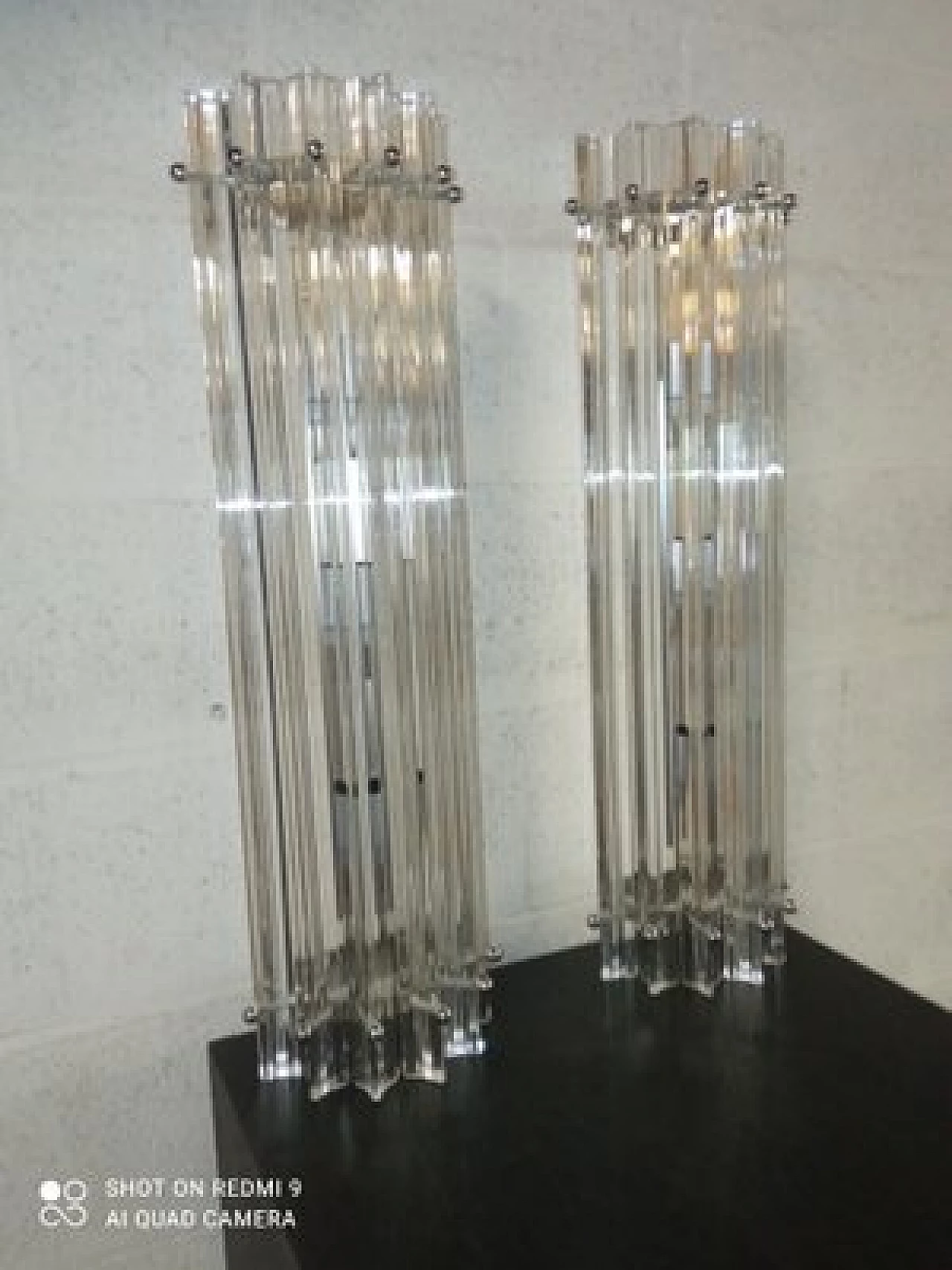 Pair of Murano glass wall lights, 1990s 13