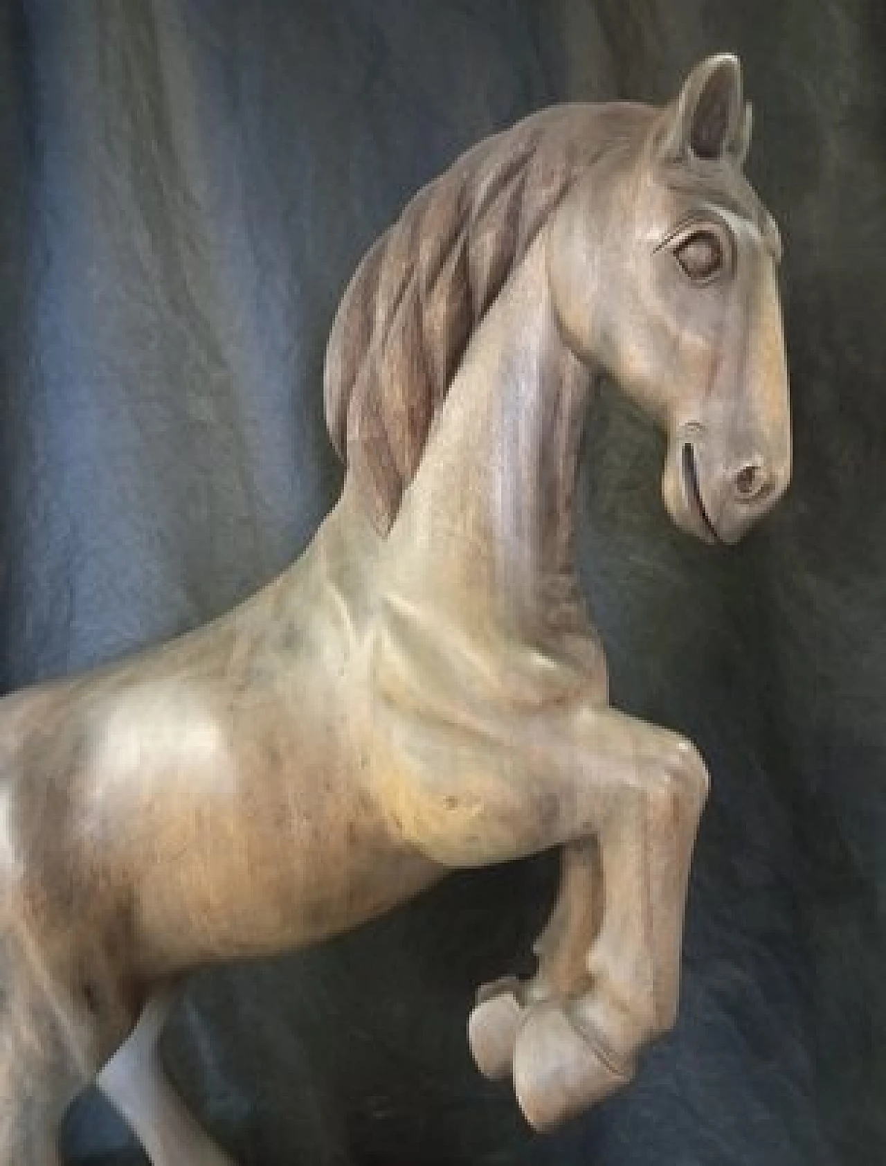 Scultura di cavallo in noce, anni '20 2