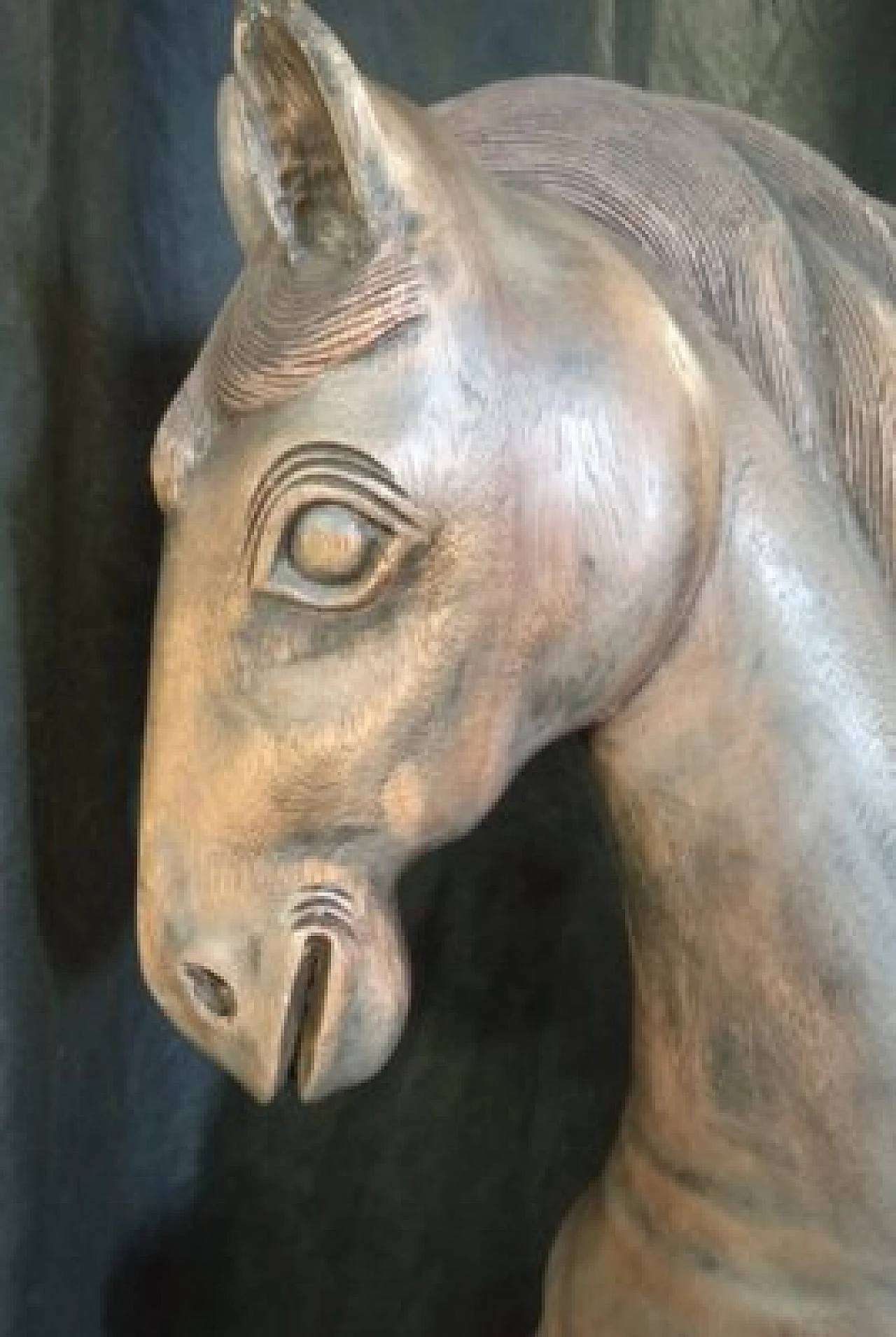 Scultura di cavallo in noce, anni '20 16