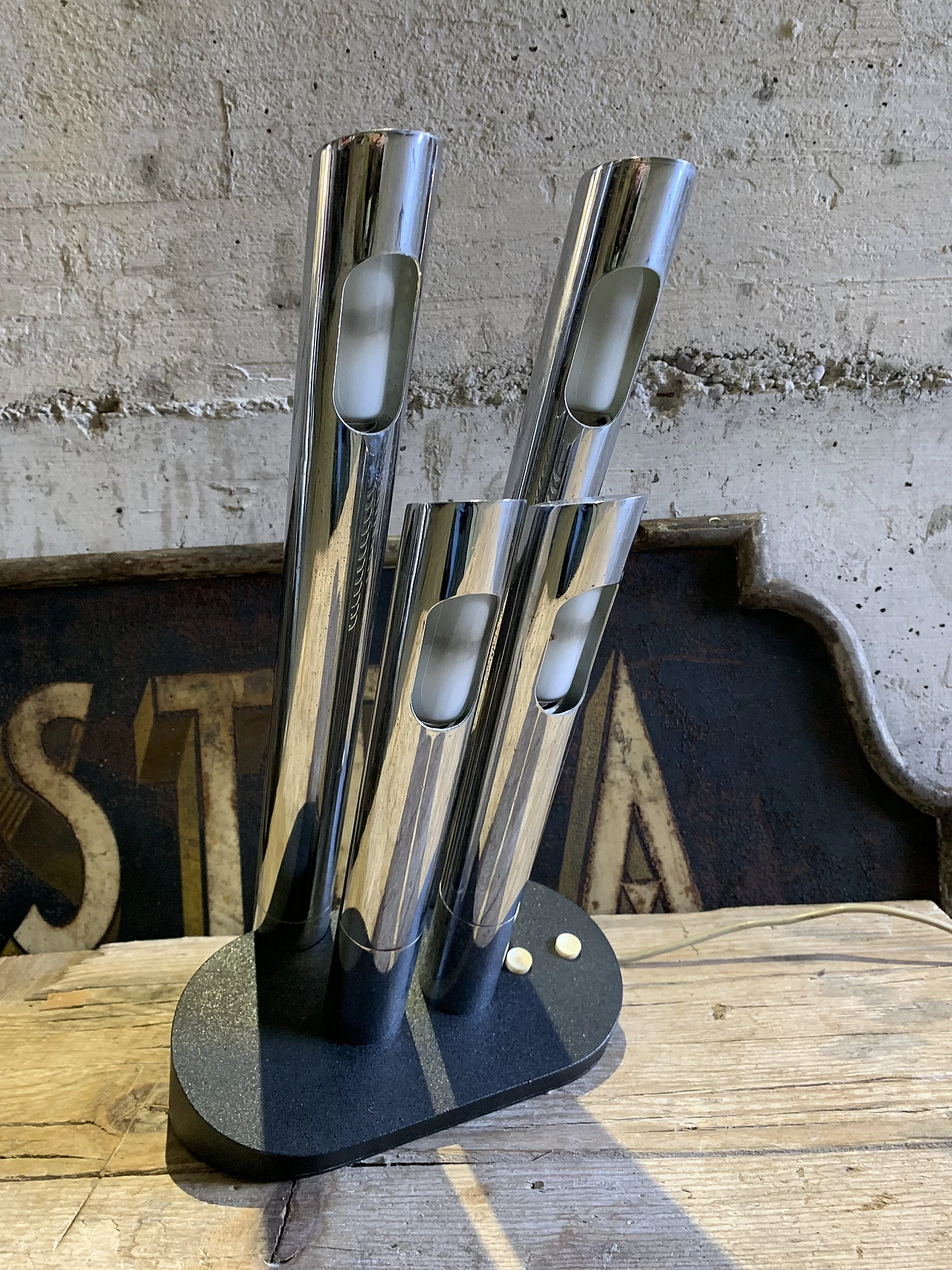 Lampada da tavolo Space Age di Mario Faggian per Luci, anni '70 2