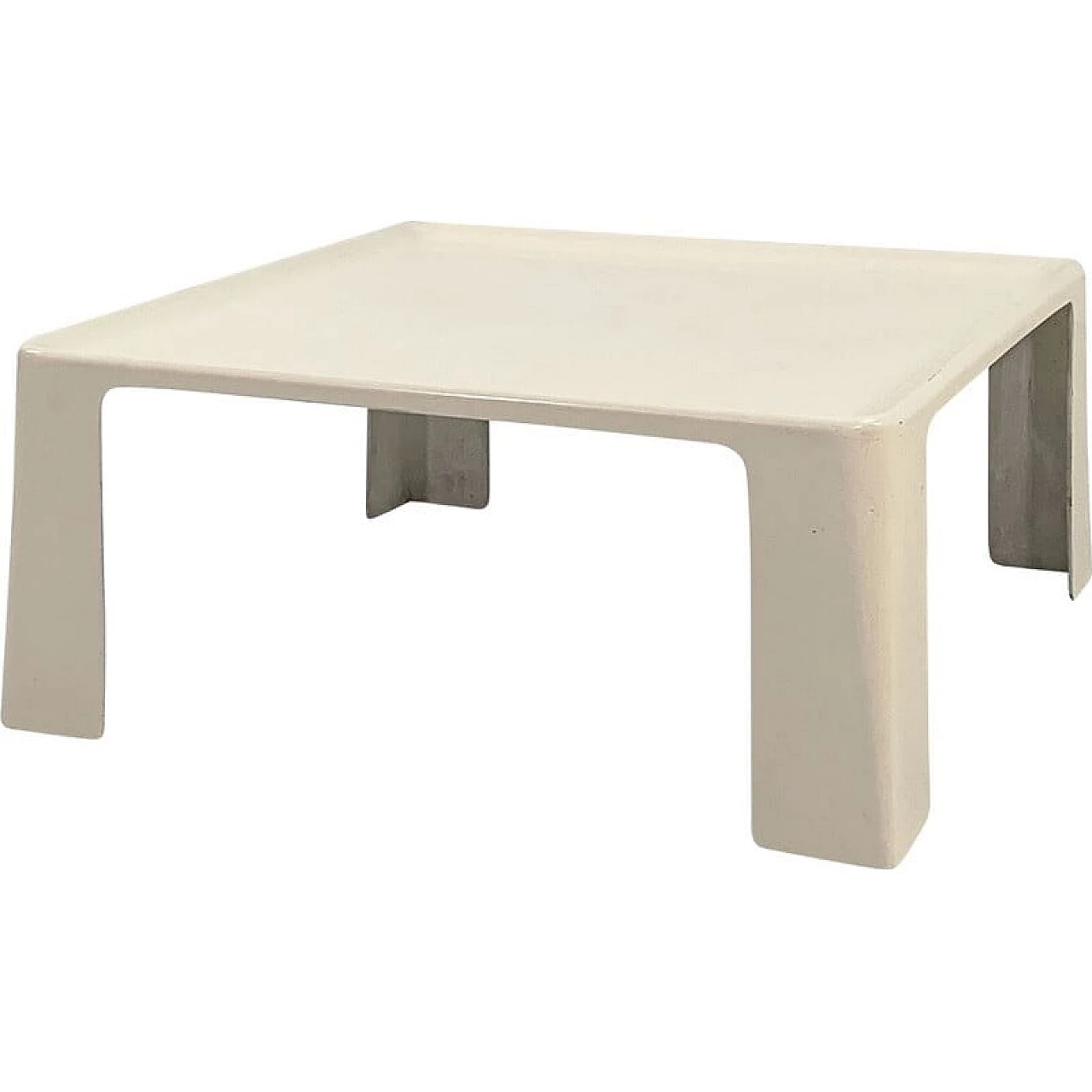 Tavolino Amanta bianco di Mario Bellini di C&B Italia, anni '60 4