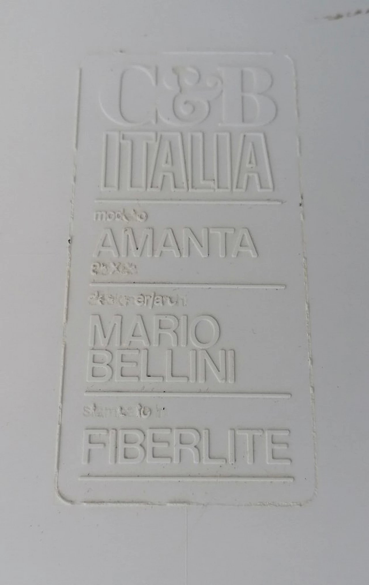 Amanta white coffee table by Mario Bellini from C&B Italia, 1960s 6