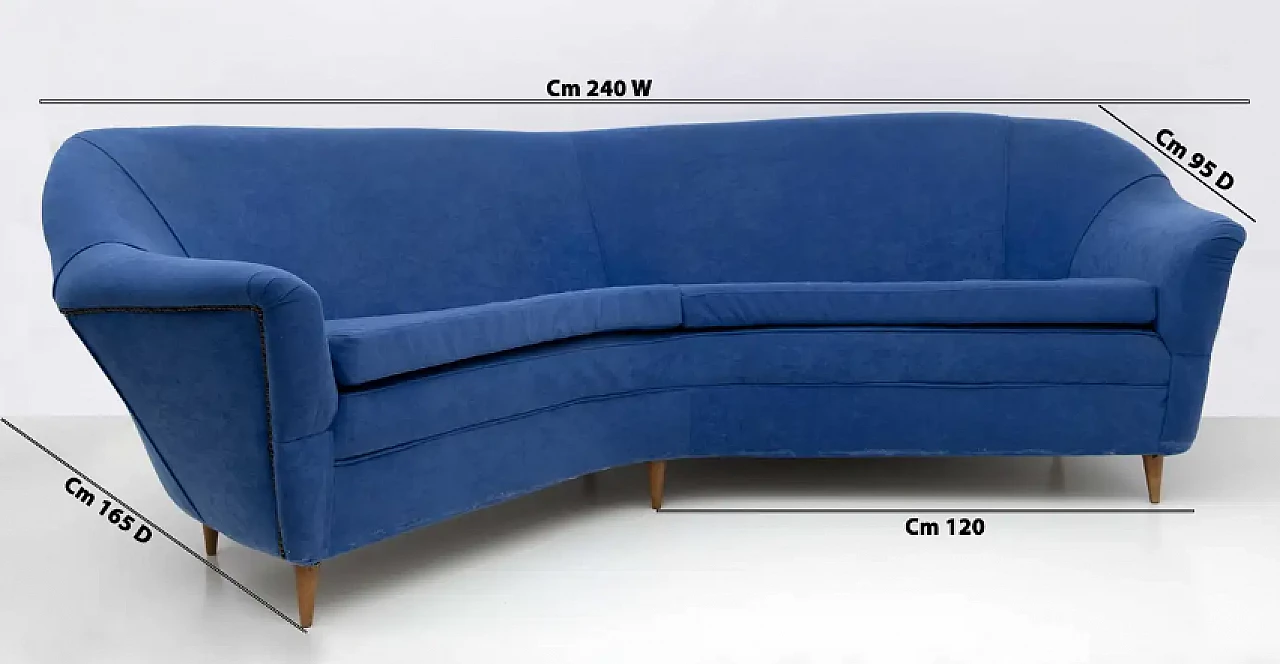 Corner sofa by Ico Parisi for Ariberto Colombo, 1950s 2