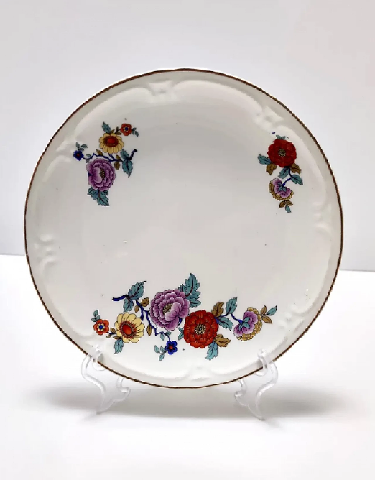 6 Ceramic dinner plates by Guido Andlovitz for Laveno, 1930s 4