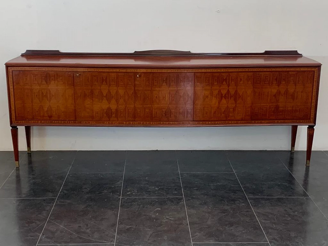 Inlaid sideboard attributed to Paolo Buffa for La Permanente Mobili Cantù, 1950s 1
