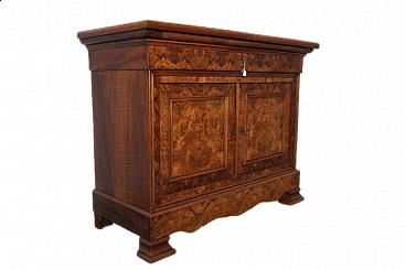 Louis Philippe solid walnut and briar-root Capuchin sideboard, 19th century