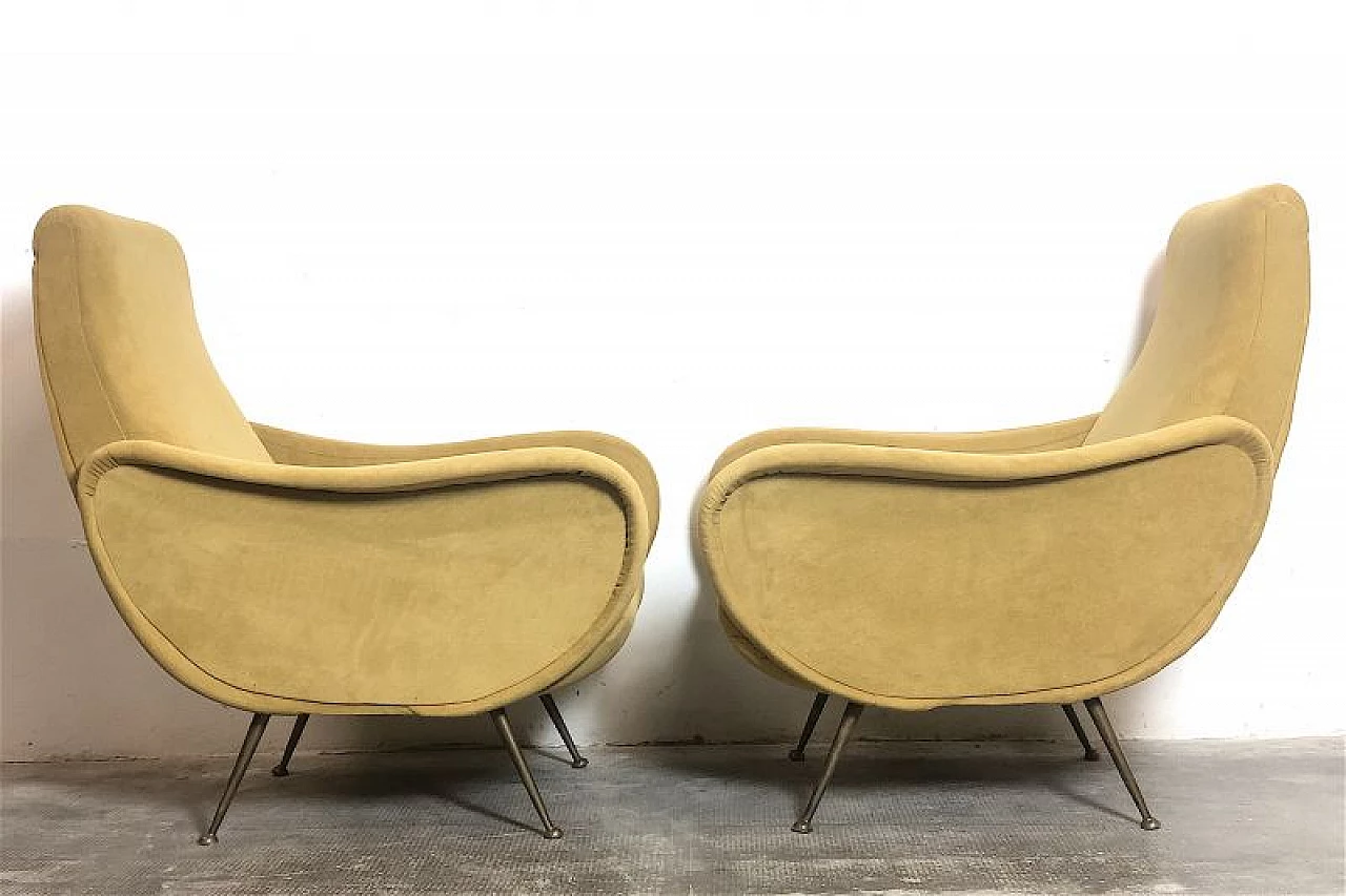 Coppia di poltrone Lady di Marco Zanuso, anni '50 5