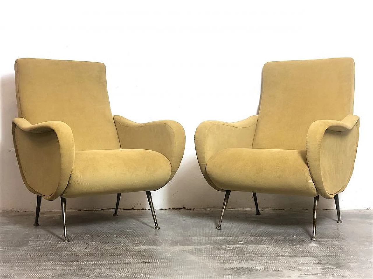 Coppia di poltrone Lady di Marco Zanuso, anni '50 6