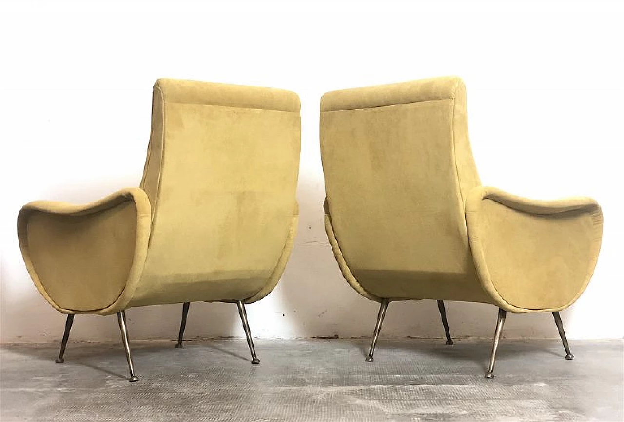 Coppia di poltrone Lady di Marco Zanuso, anni '50 11