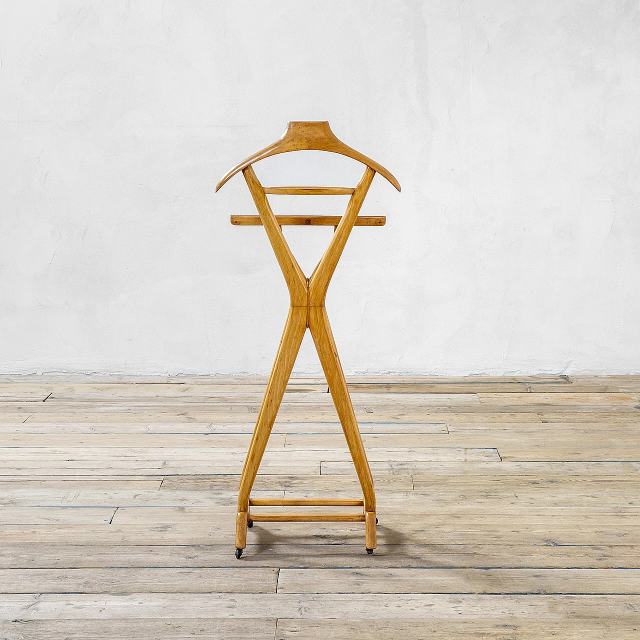 Double valet stand with casters by Fratelli Reguitti, 1950s 2