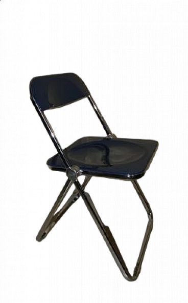 Blue Plia chair by Giancarlo Piretti for Anonima Castelli, 1960s