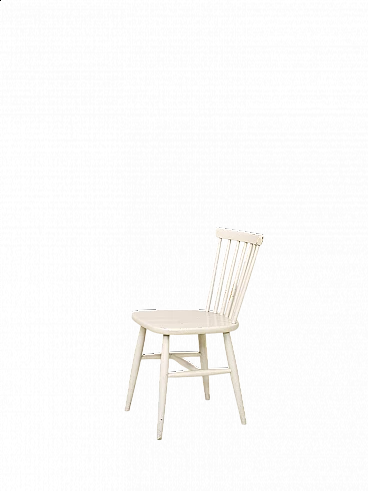White Swedish chair, 1960s