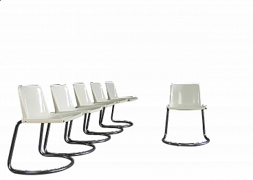 6 Alessia chairs by Giotto Stoppino for Driade, 1970s