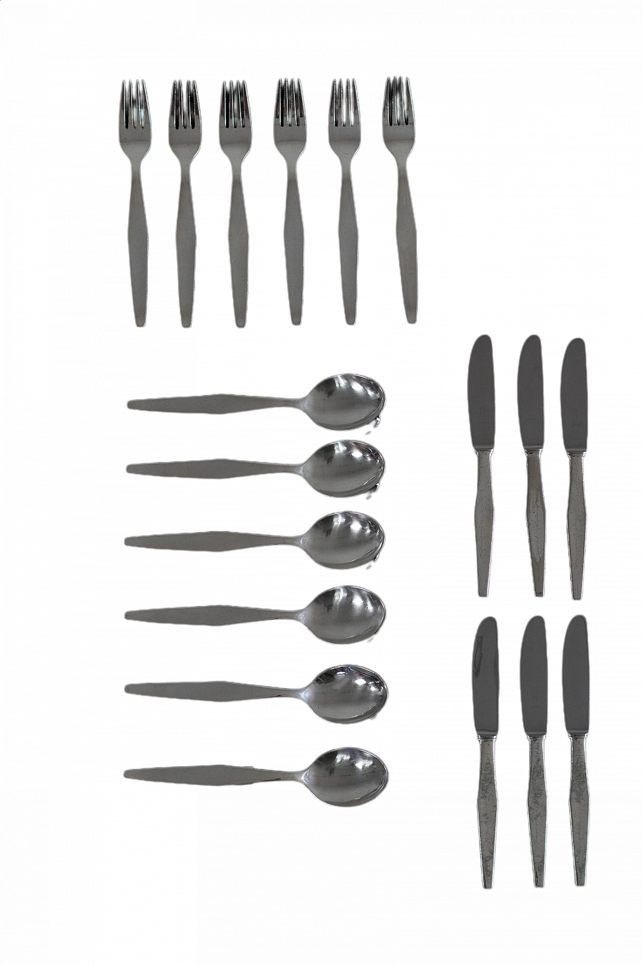 Alpacca cutlery service by Gio Ponti for Arthur Krupp, 1950s 13