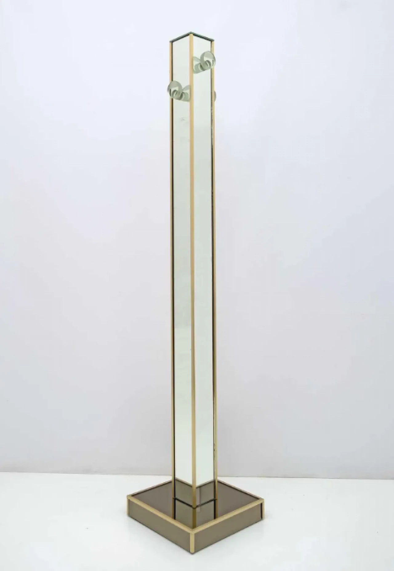 Decorvetro mirror coat rack, 1970s 2