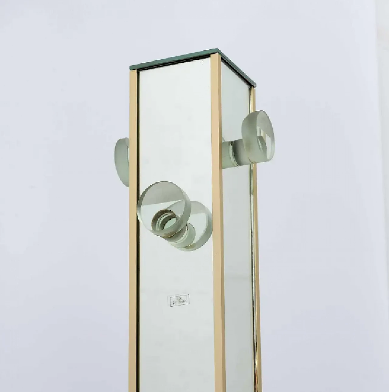 Decorvetro mirror coat rack, 1970s 3