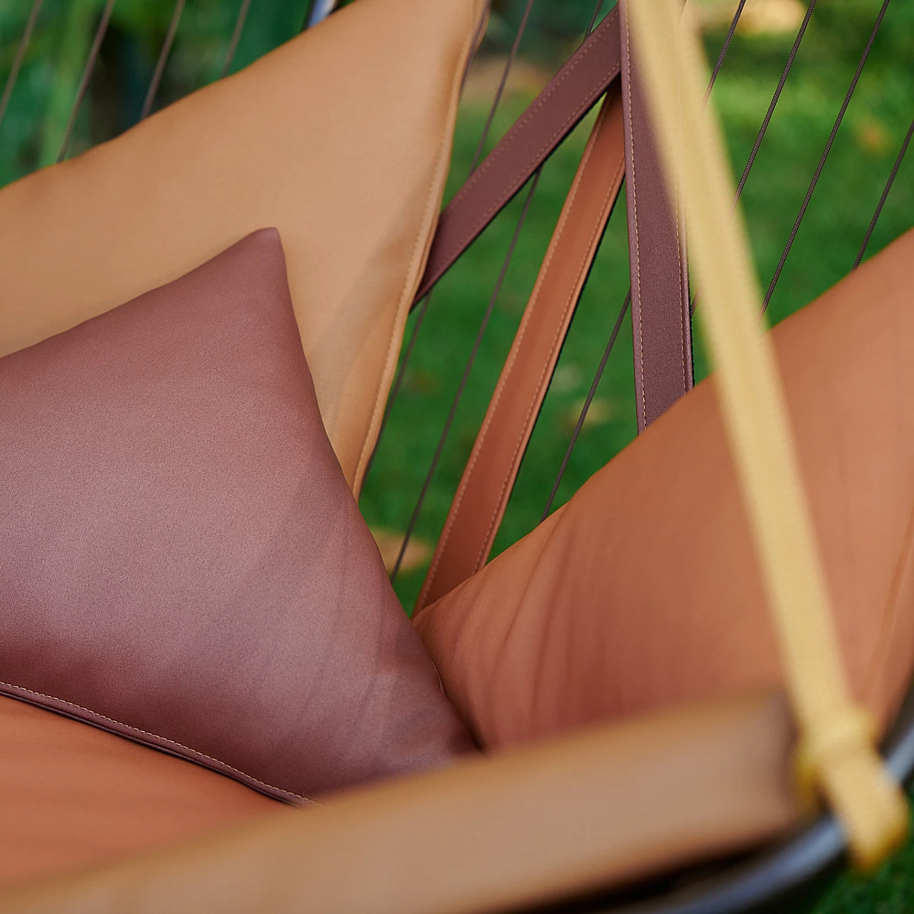 Real leather hanging chair 3