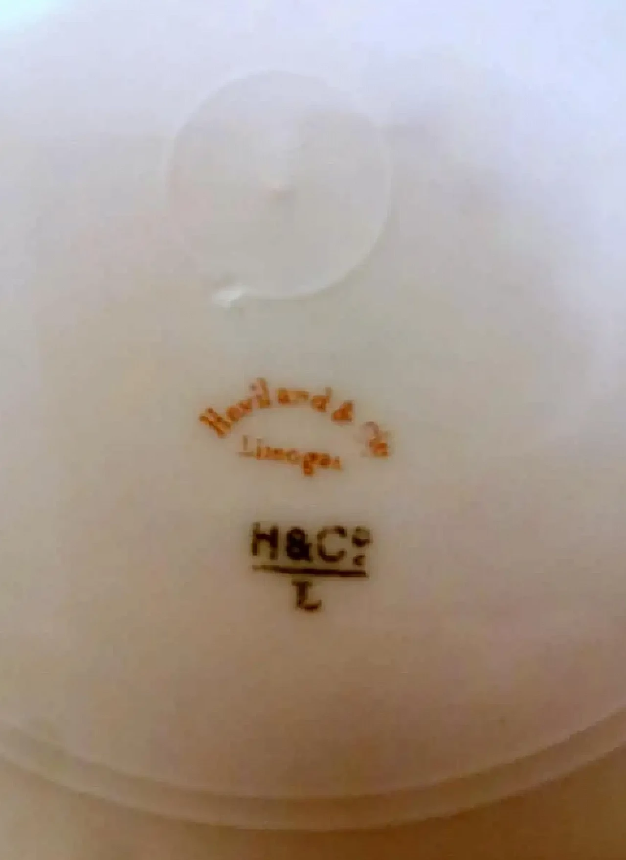 6 Piatti piani in porcellana bianca di Limoges e decorazioni dorate di Haviland, primo '900 14