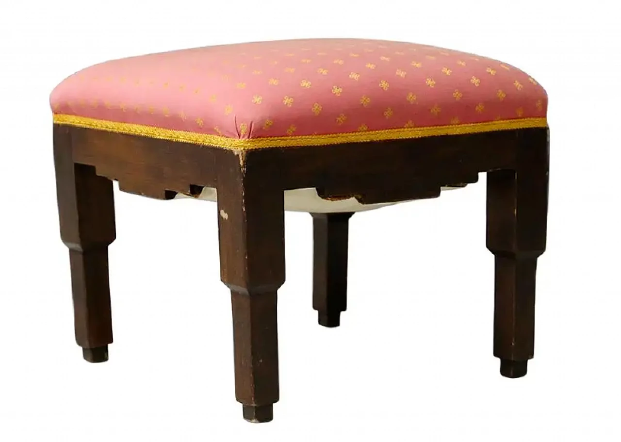 Sgabello francese attribuito a Pierre Chareau, primo '900 1