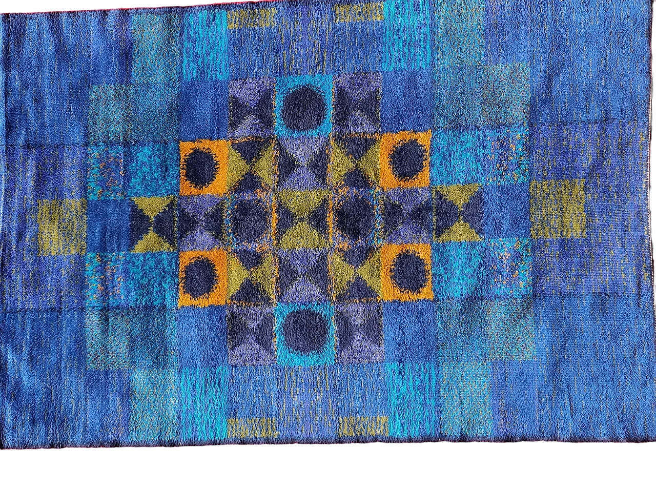 Wool rug by Hojer Eksport Wilton, 1960s 4