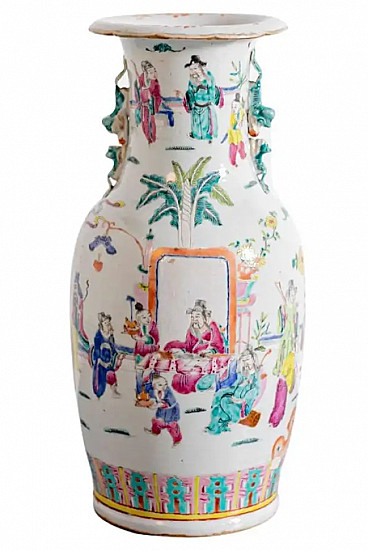 Chinese porcelain vase with Palace Celebration, early 20th century