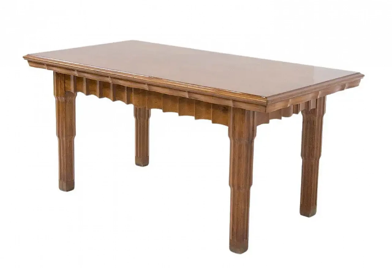 Wooden dining table attributed to Paul Follot, 1920s 1