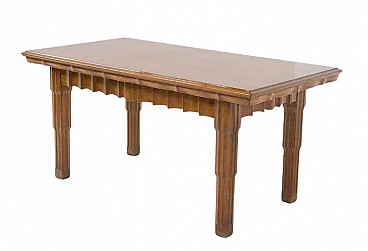 Wooden dining table attributed to Paul Follot, 1920s