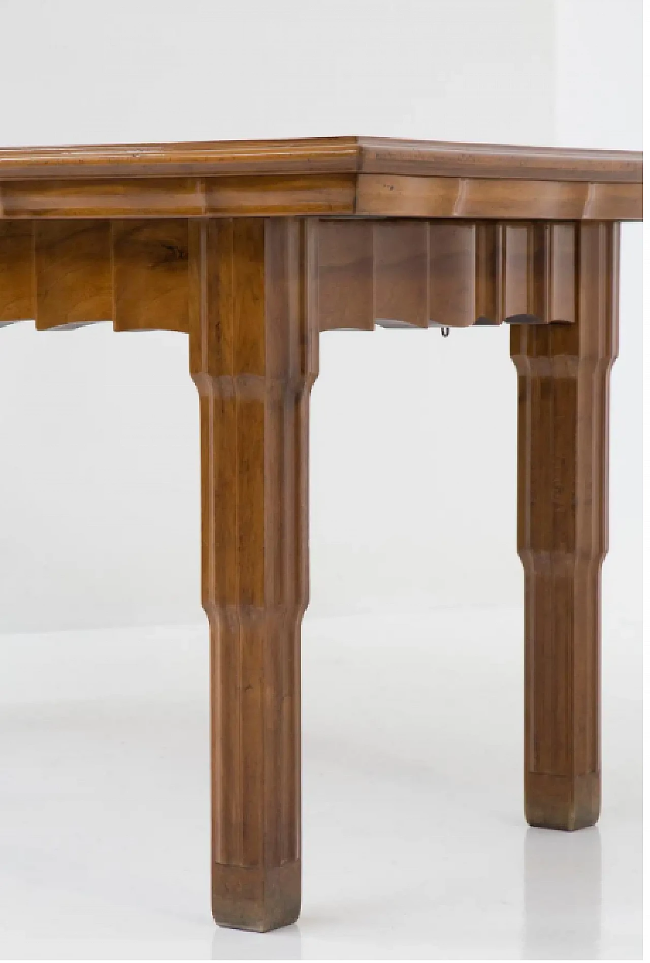 Tavolo da pranzo in legno attribuito a Paul Follot, anni '20 3