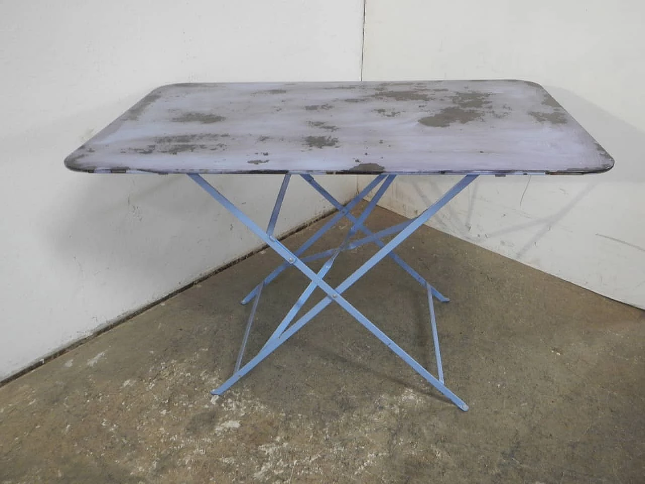 Rectangular folding garden table, 1980s 5